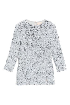 silver polyester dress ELISABETTA FRANCHI KIDS | EFAB6380TV0935032
